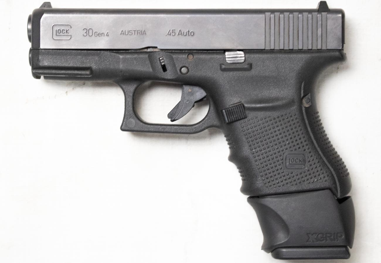 GLOCK 30 Gen4 .45ACP Police Trade-In Semi-Auto Pistol with Grip Extension